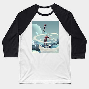 Sky Surfing Baseball T-Shirt